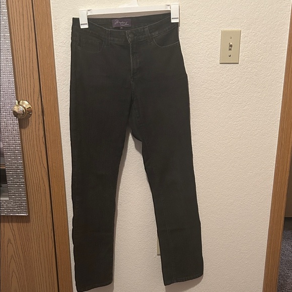 Not Your Daughters Jeans Black Denim Jeans Sparkly Pockets Made in USA Size 8 - Picture 4 of 9